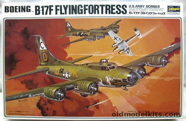 Hasegawa 1/72 Boeing B-17F Flying Fortress - 'Hell's Angels' 358th Sq 303rd BG 8th AF / 'Memphis Bell' 324 Sq 91st BG 8th AF, K11 plastic model kit